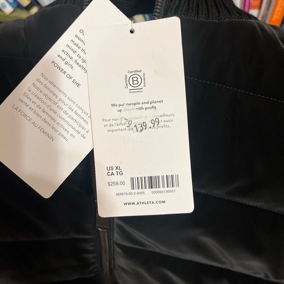 NWT Athleta Hanover Hybrid Jacket - Picture 5 of 9